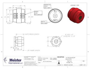 Part # MI-3061-1B / 1.5'' / 1.5kv Polyester Insulator